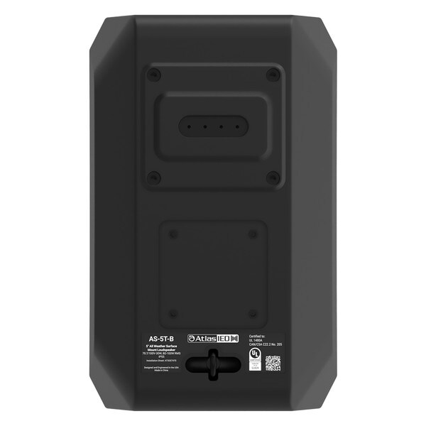 Main product image for AtlasIED AS-5T-B 5.25" AS Series Surface Mount 70V/8 Ohm Speaker Black242-9611